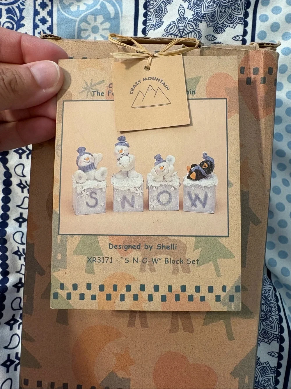 Snowman Figurines in Box